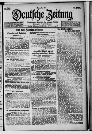 Deutsche Zeitung vom 23.10.1916