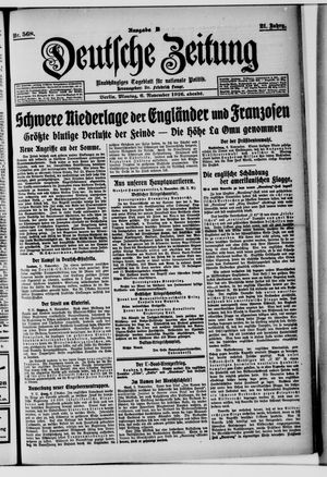 Deutsche Zeitung vom 06.11.1916