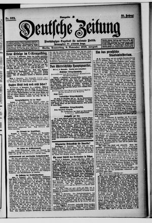 Deutsche Zeitung vom 09.11.1916