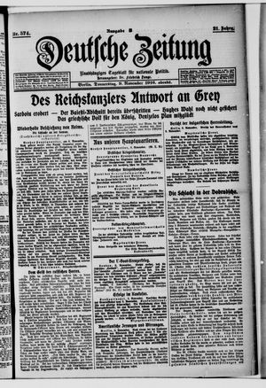 Deutsche Zeitung vom 09.11.1916
