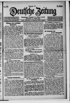 Deutsche Zeitung vom 14.11.1916