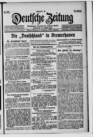 Deutsche Zeitung vom 11.12.1916