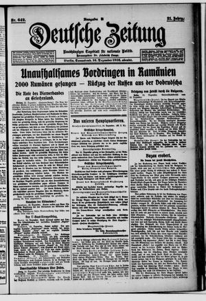 Deutsche Zeitung vom 16.12.1916