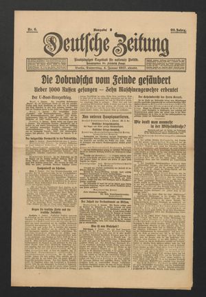 Deutsche Zeitung vom 04.01.1917
