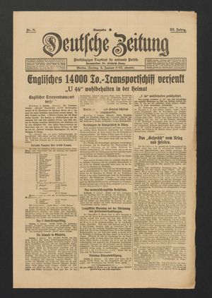 Deutsche Zeitung on Jan 5, 1917