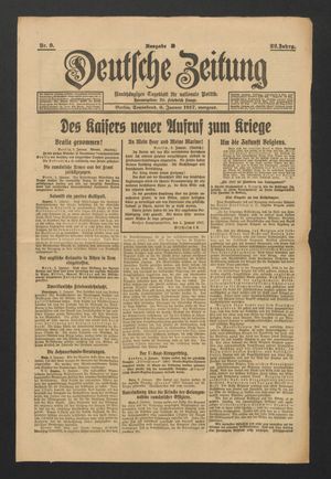 Deutsche Zeitung on Jan 6, 1917