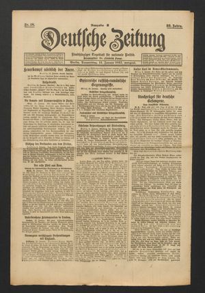 Deutsche Zeitung vom 11.01.1917