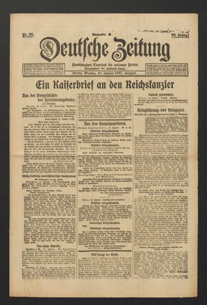 Deutsche Zeitung vom 15.01.1917