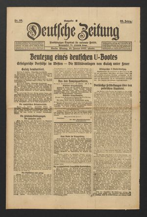 Deutsche Zeitung vom 15.01.1917