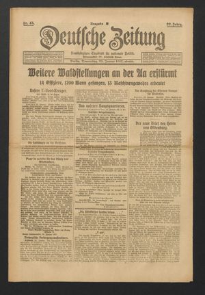 Deutsche Zeitung vom 25.01.1917