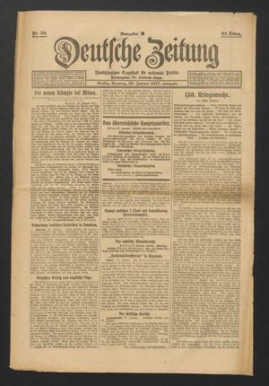 Deutsche Zeitung vom 28.01.1917