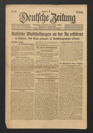 Deutsche Zeitung vom 31.01.1917