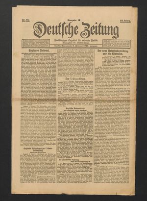 Deutsche Zeitung vom 03.02.1917