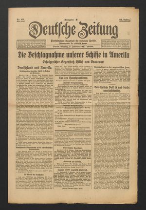 Deutsche Zeitung vom 05.02.1917