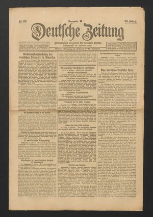 Deutsche Zeitung vom 06.02.1917