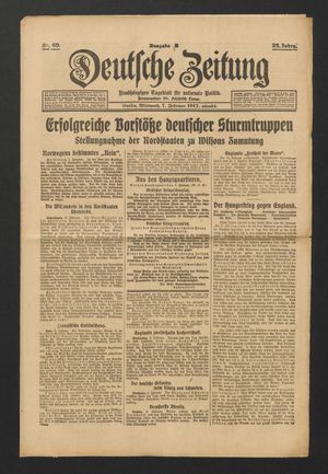 Deutsche Zeitung on Feb 7, 1917