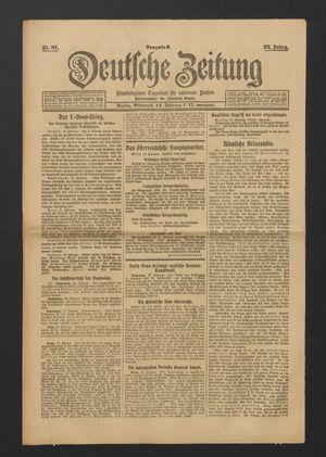 Deutsche Zeitung on Feb 14, 1917