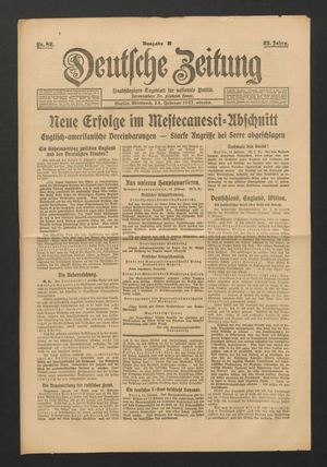 Deutsche Zeitung on Feb 14, 1917