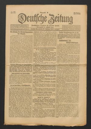 Deutsche Zeitung vom 17.02.1917