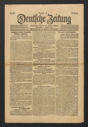 Deutsche Zeitung vom 20.02.1917