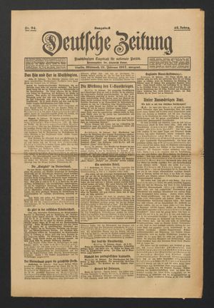 Deutsche Zeitung vom 21.02.1917