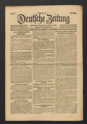 Deutsche Zeitung vom 24.02.1917