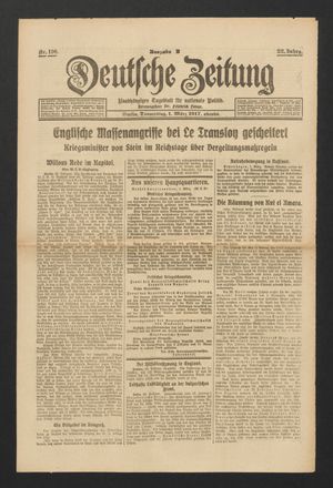 Deutsche Zeitung on Mar 1, 1917