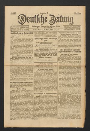 Deutsche Zeitung vom 07.03.1917