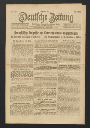 Deutsche Zeitung vom 07.03.1917