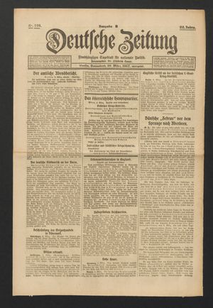 Deutsche Zeitung vom 10.03.1917