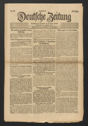 Deutsche Zeitung on Mar 13, 1917