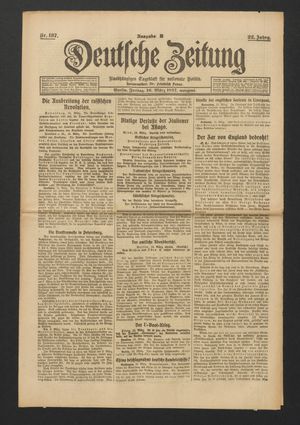Deutsche Zeitung on Mar 16, 1917