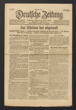 Deutsche Zeitung on Mar 16, 1917