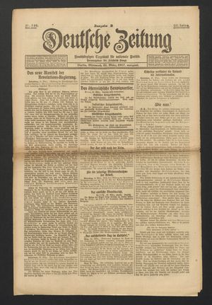 Deutsche Zeitung on Mar 21, 1917