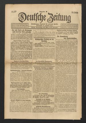 Deutsche Zeitung vom 22.03.1917