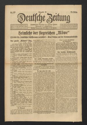 Deutsche Zeitung vom 22.03.1917