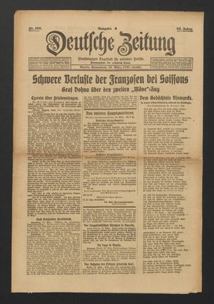 Deutsche Zeitung on Mar 31, 1917
