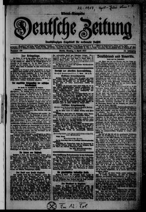 Deutsche Zeitung vom 02.04.1917