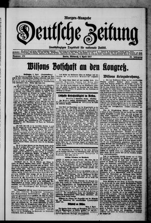 Deutsche Zeitung vom 04.04.1917