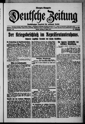 Deutsche Zeitung vom 06.04.1917