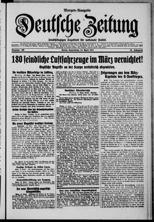 Deutsche Zeitung on Apr 14, 1917
