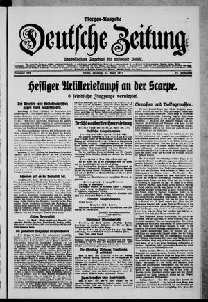 Deutsche Zeitung vom 23.04.1917