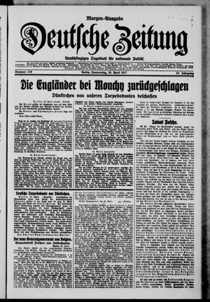 Deutsche Zeitung vom 26.04.1917