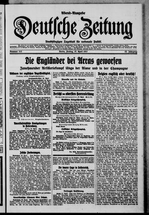 Deutsche Zeitung vom 27.04.1917