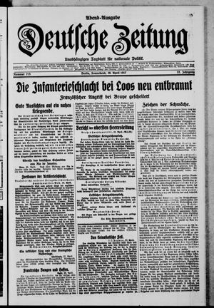 Deutsche Zeitung vom 28.04.1917
