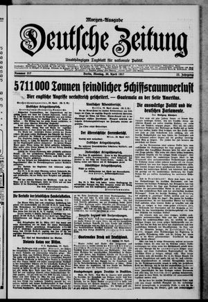 Deutsche Zeitung vom 30.04.1917