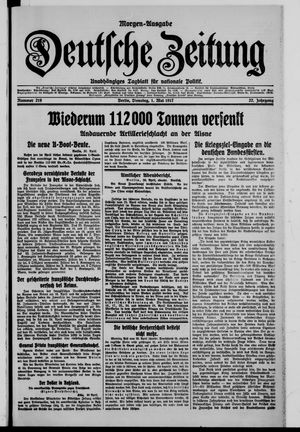 Deutsche Zeitung vom 01.05.1917