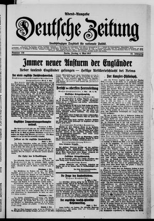 Deutsche Zeitung on May 4, 1917