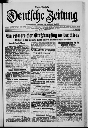 Deutsche Zeitung vom 07.05.1917