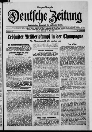 Deutsche Zeitung on May 16, 1917